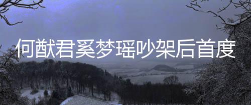 君奚何猷后首梦瑶面 恩爱度露侣装力证吵架穿情
