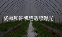 杨幂和许凯路透照曝光 杨幂身穿白衬衣美腿隐约可见