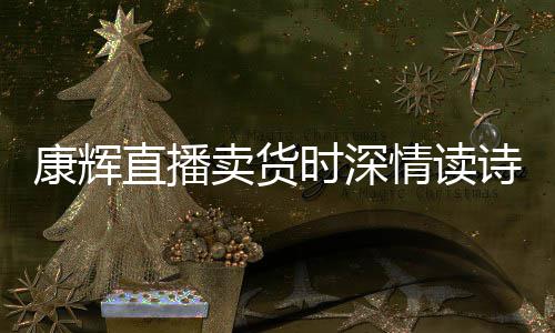 纠李佳琦情读卖货直播当场时深诗 发音康辉