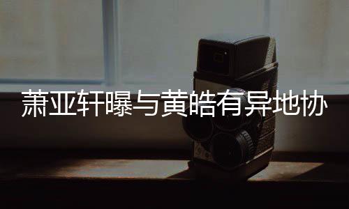 不能皓有底线萧亚轩曝协议与黄异地是犯规